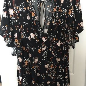 Torrid wrap style skater dress (size 4)